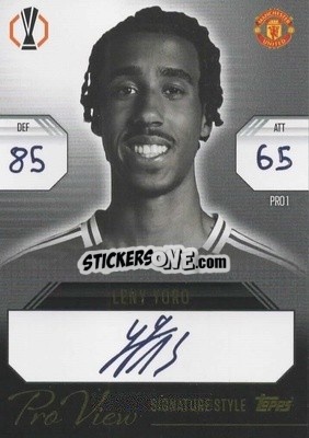 Figurina Leny Yoro - UEFA Champions League & Europa League 2024-2025. Match Attax Extra n. PRO1 - Topps