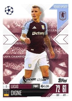 Cromo Lucas Digne - UEFA Champions League & Europa League 2024-2025. Match Attax Extra n. 2 - Topps