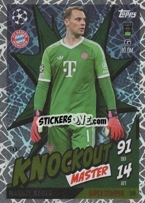 Cromo Manuel Neuer - UEFA Champions League & Europa League 2024-2025. Match Attax Extra n. 299 - Topps