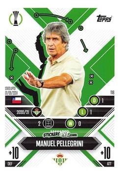 Figurina Manuel Pellegrini - UEFA Champions League & Europa League 2024-2025. Match Attax Extra n. 118 - Topps