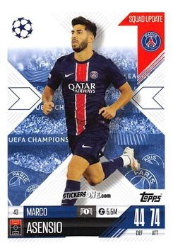Figurina Marco Asensio - UEFA Champions League & Europa League 2024-2025. Match Attax Extra n. 43 - Topps