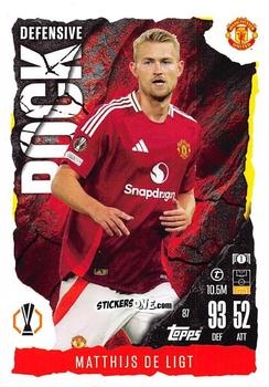 Sticker Matthijs De Ligt - UEFA Champions League & Europa League 2024-2025. Match Attax Extra n. 87 - Topps