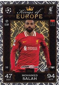 Cromo Mohamed Salah - UEFA Champions League & Europa League 2024-2025. Match Attax Extra n. 246 - Topps