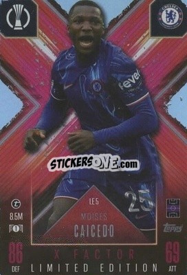 Cromo Moisés Caicedo - UEFA Champions League & Europa League 2024-2025. Match Attax Extra n. LE5 - Topps