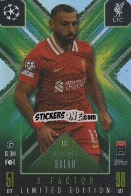 Cromo Mohamed Salah - UEFA Champions League & Europa League 2024-2025. Match Attax Extra n. LE3 - Topps