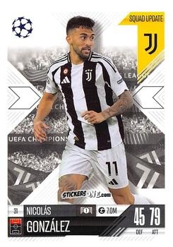 Figurina Nicolás González - UEFA Champions League & Europa League 2024-2025. Match Attax Extra n. 31 - Topps