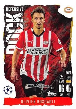 Figurina Olivier Boscagli - UEFA Champions League & Europa League 2024-2025. Match Attax Extra n. 103 - Topps