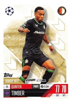 Sticker Quinten Timber - UEFA Champions League & Europa League 2024-2025. Match Attax Extra n. 78 - Topps