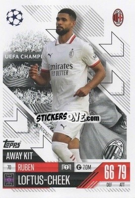 Cromo Ruben Loftus-Cheek - UEFA Champions League & Europa League 2024-2025. Match Attax Extra n. 70 - Topps