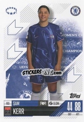 Figurina Sam Kerr - UEFA Champions League & Europa League 2024-2025. Match Attax Extra n. 163 - Topps