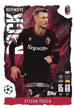 Sticker Stefan Posch - UEFA Champions League & Europa League 2024-2025. Match Attax Extra n. 99 - Topps