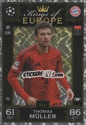 Cromo Thomas Müller - UEFA Champions League & Europa League 2024-2025. Match Attax Extra n. 256 - Topps