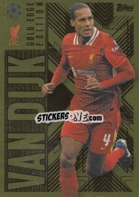 Figurina Virgil van Dijk - UEFA Champions League & Europa League 2024-2025. Match Attax Extra n. GOL3 - Topps