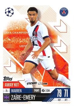 Sticker Warren Zaïre Emery - UEFA Champions League & Europa League 2024-2025. Match Attax Extra n. 75 - Topps