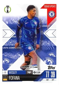 Sticker Wesley Fofana - UEFA Champions League & Europa League 2024-2025. Match Attax Extra n. 11 - Topps