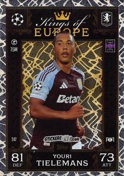 Sticker Youri Tielemans - UEFA Champions League & Europa League 2024-2025. Match Attax Extra n. 247 - Topps