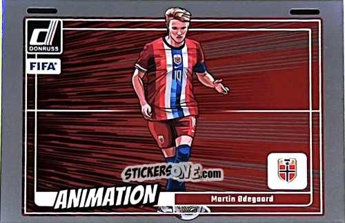 Figurina Martin Ødegaard - Donruss Soccer 2024-2025
 n. AN14 - Panini