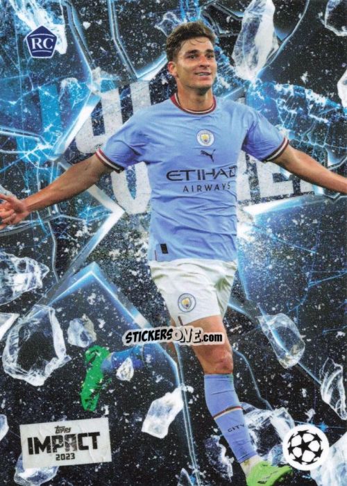 Cromo Julian Alvarez - Impact UEFA Club Competitions 2022-2023
 n. 21 - Topps