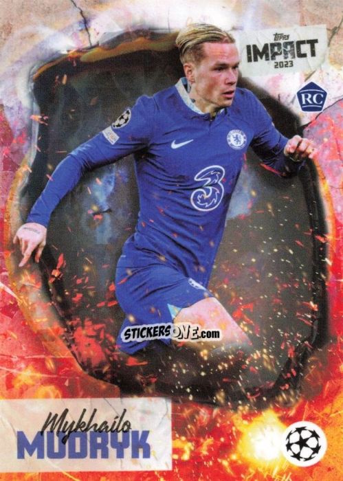 Figurina Mykhailo Mudryk - Impact UEFA Club Competitions 2022-2023
 n. 32 - Topps