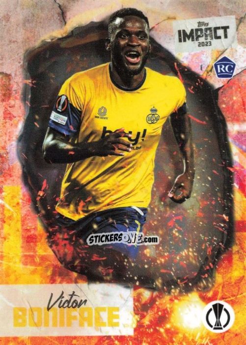 Figurina Victor Boniface - Impact UEFA Club Competitions 2022-2023
 n. 43 - Topps
