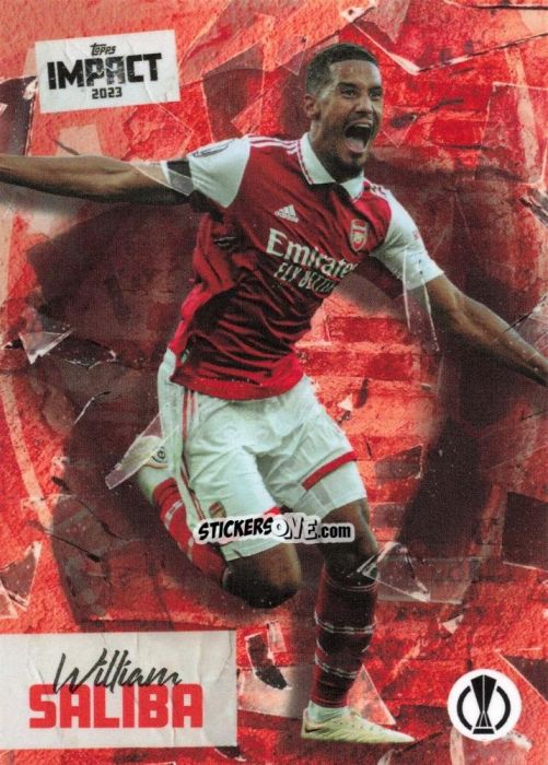 Sticker William Saliba - Impact UEFA Club Competitions 2022-2023
 n. 44 - Topps
