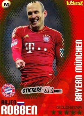Figurina Arjen Robben - Football Stars 2013-2014 n. 40 - Kickerz