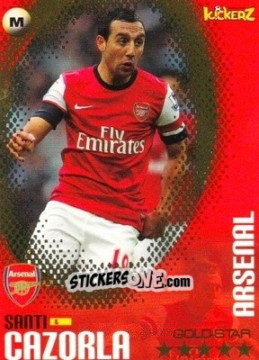 Figurina Santi Cazorla - Football Stars 2013-2014 n. 59 - Kickerz