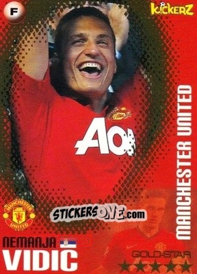 Figurina Nemanja Vidic - Football Stars 2013-2014 n. 75 - Kickerz
