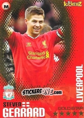 Cromo Steven Gerrard - Football Stars 2013-2014 n. 118 - Kickerz
