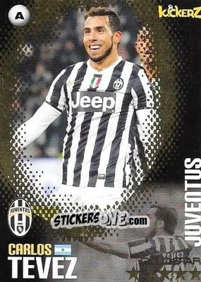 Cromo Carlos Tevez - Football Stars 2013-2014 n. 140 - Kickerz