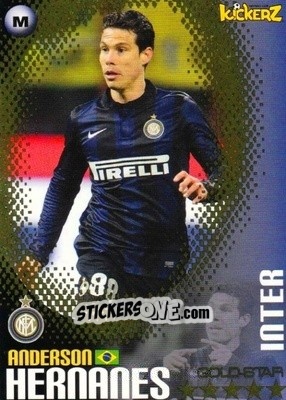 Figurina Anderson Hernanes - Football Stars 2013-2014 n. 153 - Kickerz