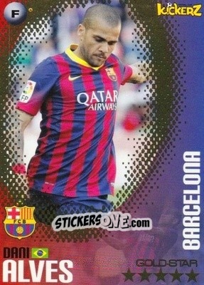 Figurina Dani Alves - Football Stars 2013-2014 n. 168 - Kickerz