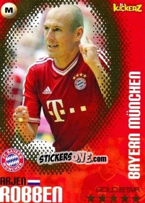 Figurina Arjen Robben - Football Stars 2013-2014 n. 203 - Kickerz