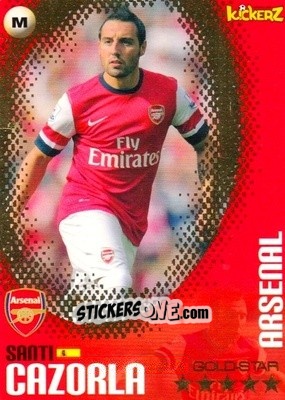 Figurina Santi Cazorla - Football Stars 2013-2014 n. 222 - Kickerz