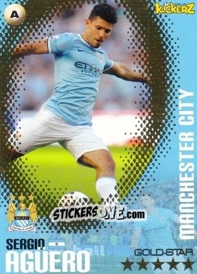 Figurina Sergio Agüero - Football Stars 2013-2014 n. 223 - Kickerz