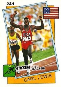 Figurina Carl Lewis - Supersport 1987 n. 2 - Panini