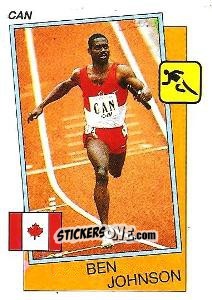 Cromo Ben Johnson - Supersport 1987 n. 11 - Panini