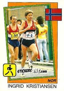 Figurina Ingrid Kristiansen - Supersport 1987 n. 20 - Panini