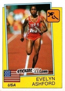 Figurina Evelyn Ashford - Supersport 1987 n. 24 - Panini