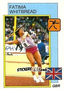 Figurina Fatima Whitbread - Supersport 1987 n. 27 - Panini