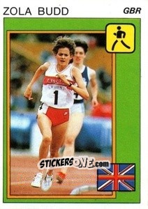 Figurina Zola Budd - Supersport 1987 n. 28 - Panini