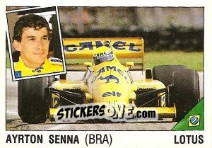 Cromo Ayrton Senna - Supersport 1987 n. 31 - Panini