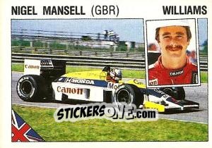 Figurina Nigel Mansell - Supersport 1987 n. 32 - Panini