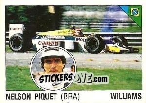 Figurina Nelson Piquet - Supersport 1987 n. 33 - Panini