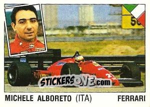 Figurina Michele Alboreto - Supersport 1987 n. 34 - Panini