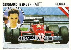 Figurina Gerhard Berger - Supersport 1987 n. 44 - Panini