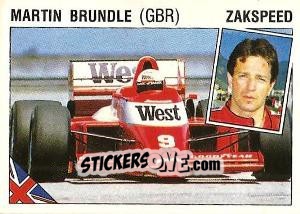 Cromo Martin Brundle - Supersport 1987 n. 45 - Panini