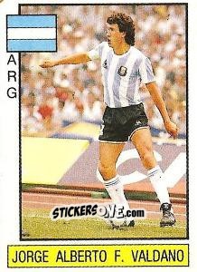 Sticker Jorge Alberto F. Valdano - Supersport 1987 n. 85 - Panini