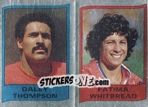 Figurina Daley Thompson/Fatima Whitbread - Supersport 1987 n. 104 - Panini