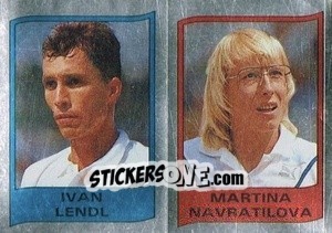 Figurina Ivan Lendl/martina Navratilova - Supersport 1987 n. 111 - Panini